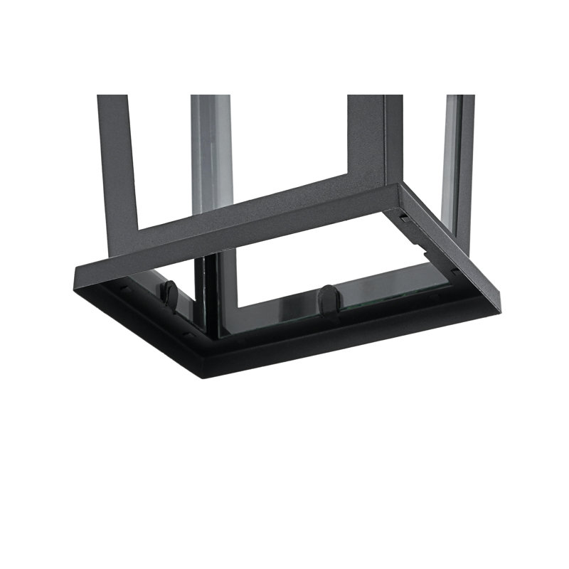 Luminaire suspendu d'extérieur noir 7 pouces Jamila