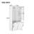 Roomfitters 68" Tall Bathroom Storage Cabinet with Dual Tilt-Out Laundry Hampers, Open Shelves & Adjustable Storage, Gray-1548277470