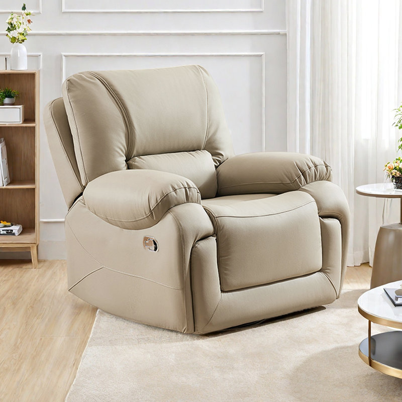 Modern Leisure Sofa Multi-Functional Recliner, Beige Gray