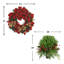 26" Holiday Wreath and UV Rated Boxwood Topiary