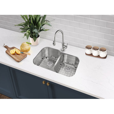 Undermount Double Bowl Stainless Steel Kitchen Sink