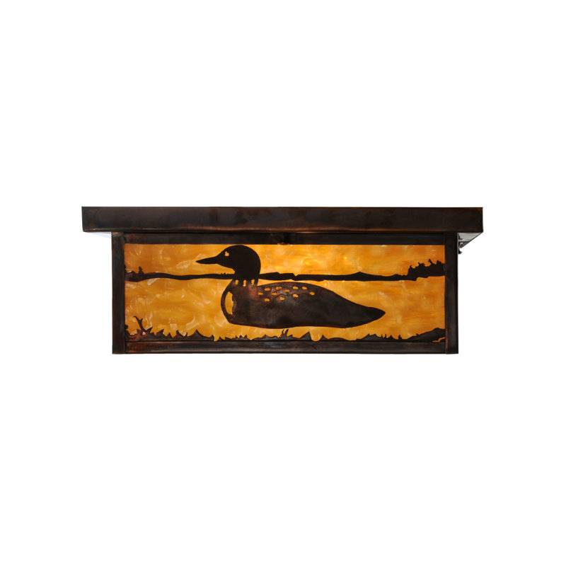 Rustic Lodge 2 - Light Flush Mount, 6" H x 20" W x 20" D