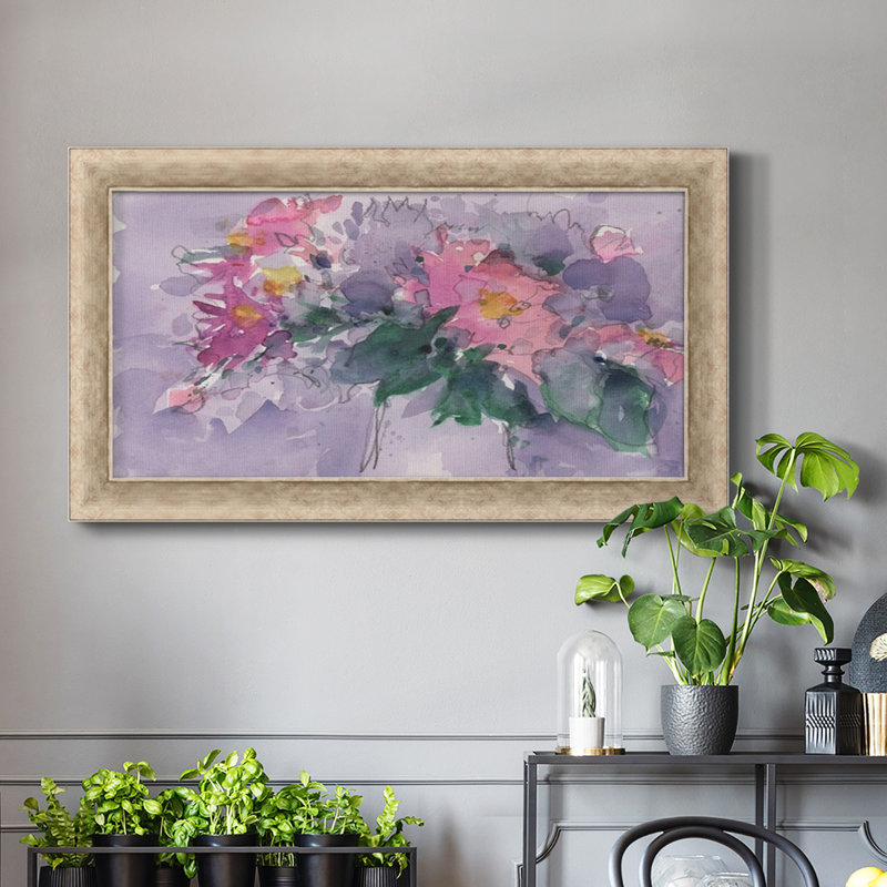 Floral occasion I, toile encadrée de qualité supérieure - prête à être accrochée, H 29 po x l 53 po x P 1,25 po