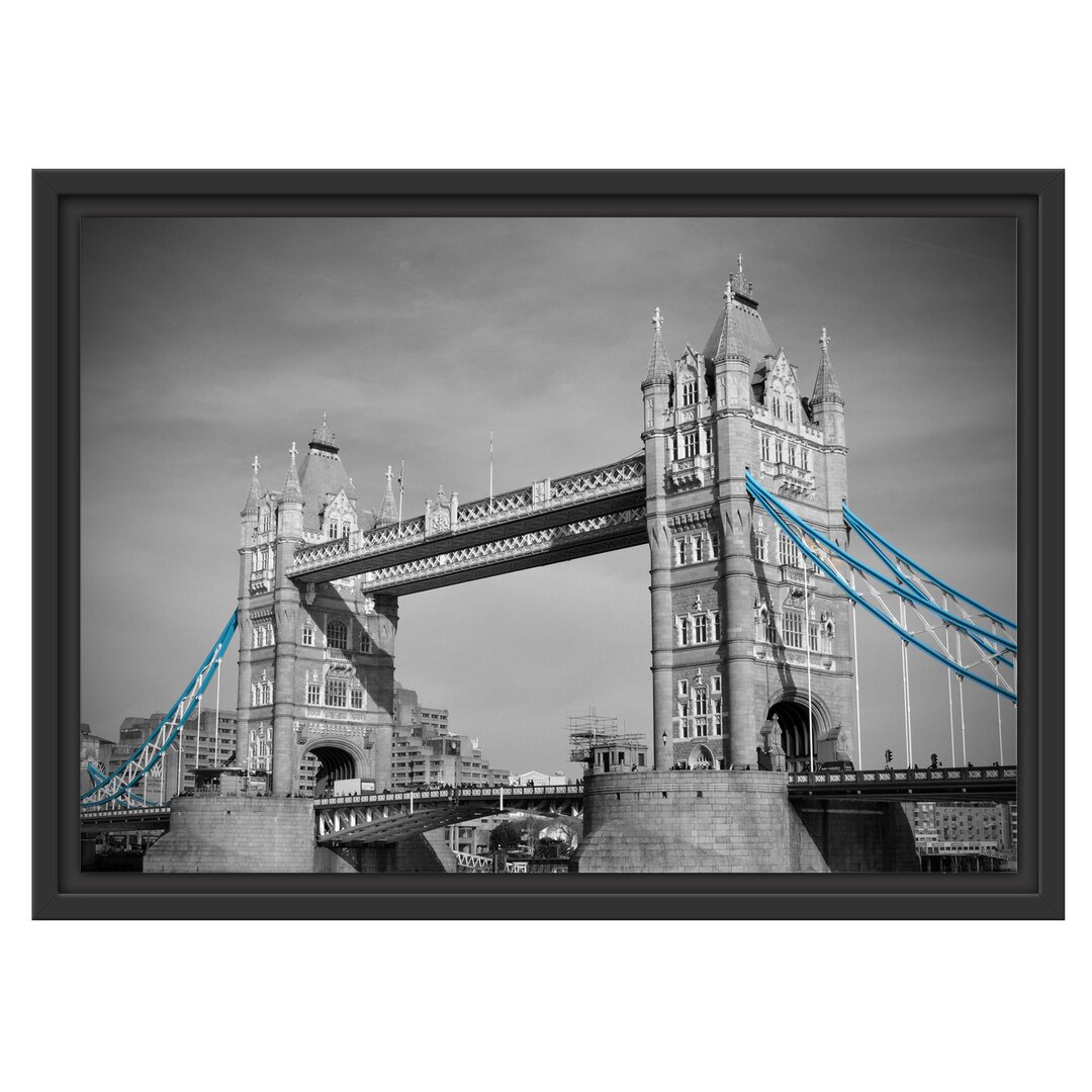 Gerahmtes Wandbild legendäre Tower Bridge