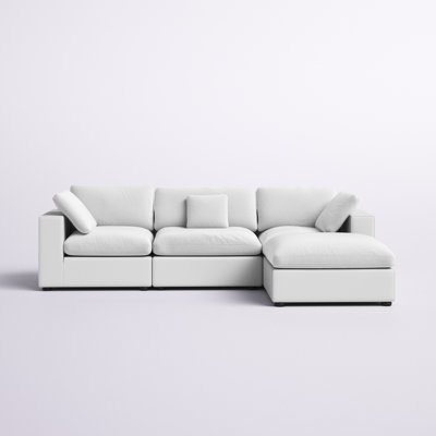 Askari 132" Feather Down Cozy Cloud Sofa