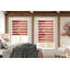 Store à enroulement zébré sans cordon à double couche avec motif imprimé-1291222680-1291222658