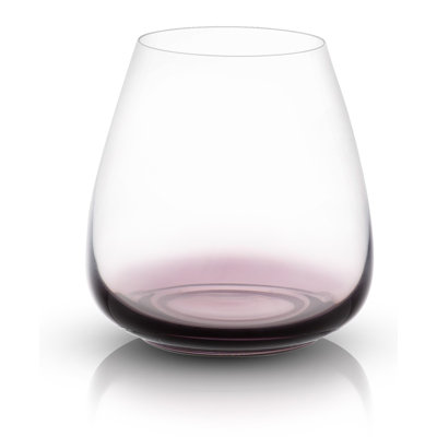 JoyJolt Black Swan Stemless Wine Glass