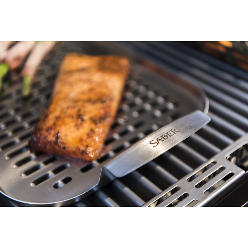 SABER Grill Accessory Steamer Tray, Stainless Steel