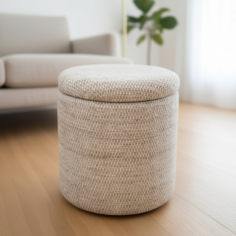 Repose-pieds rond avec rangement Modern