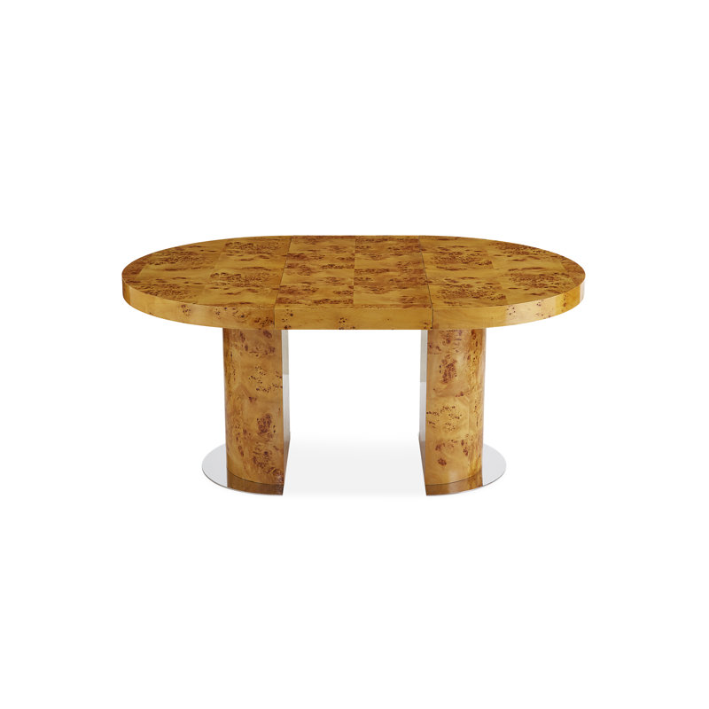 Bond Solid Wood Extendable Pedestal Dining Table