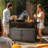 Black Rattan Bar Table With Wheels-1742625796