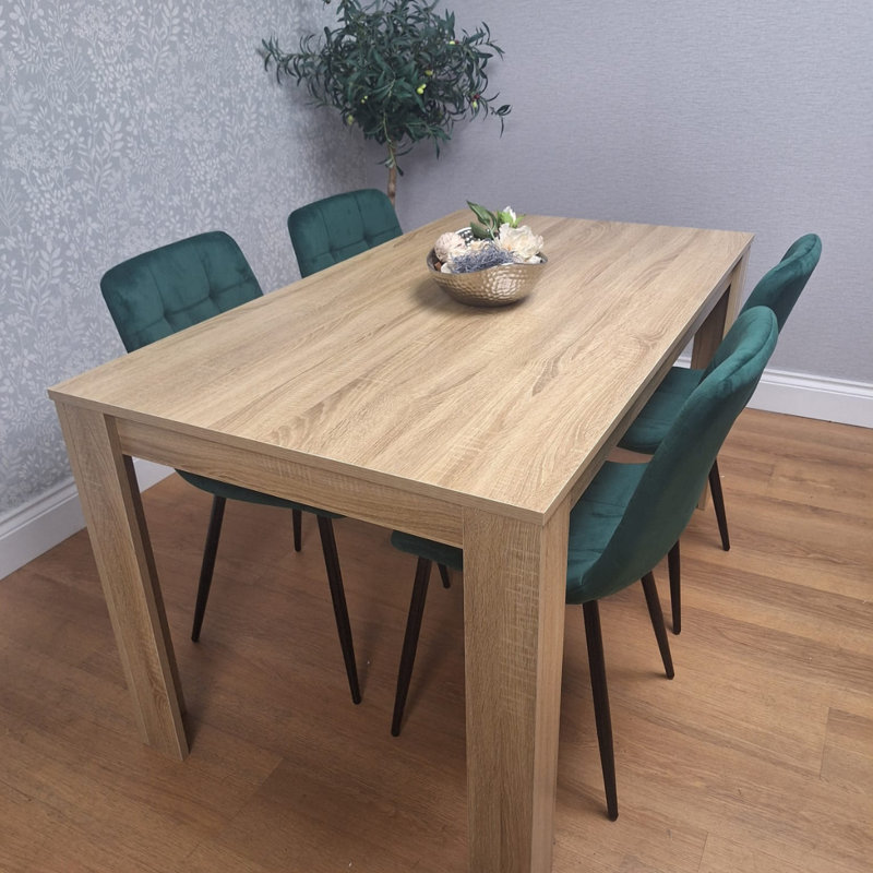 Rihann 4 - Person Dining Set, Green