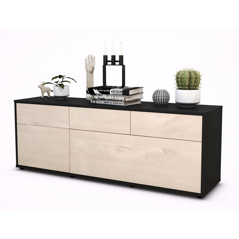 Yamada TV Stand, Cedar / Matte Anthracite