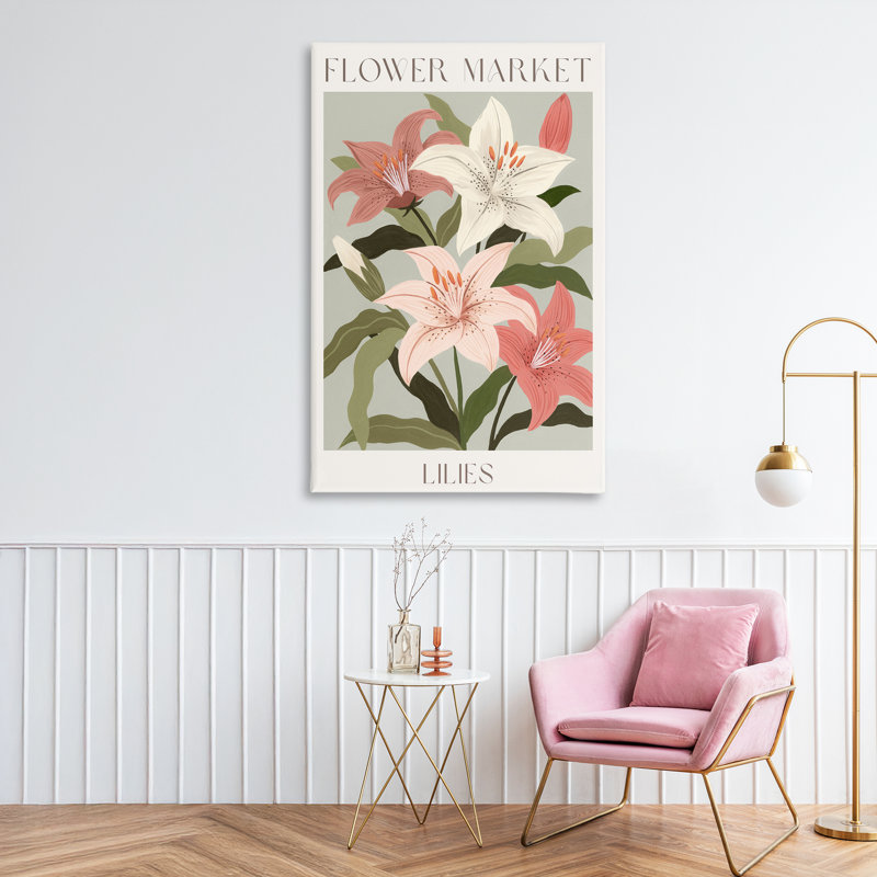 «Flower Market Lilies», conception par Courtney Haley, H 45 po x l 30 po