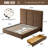 Morghen Upholstered Platform Bed With Extra High Headboard And 2 Extra Large Capacity Drawers-963804018-969740716