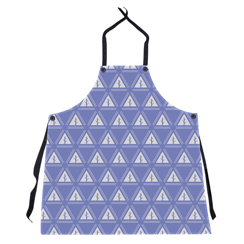 Barbra Bib Apron, Blue/White
