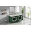 Ensemble de meuble-lavabo 60 po avec lavabo double, lavabo en céramique, portes à fermeture en douceur avec tablette, tiroir de rangement-126271314