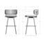 Tabouret de bar et de comptoir pivotant Yasmina-95453265-95453264