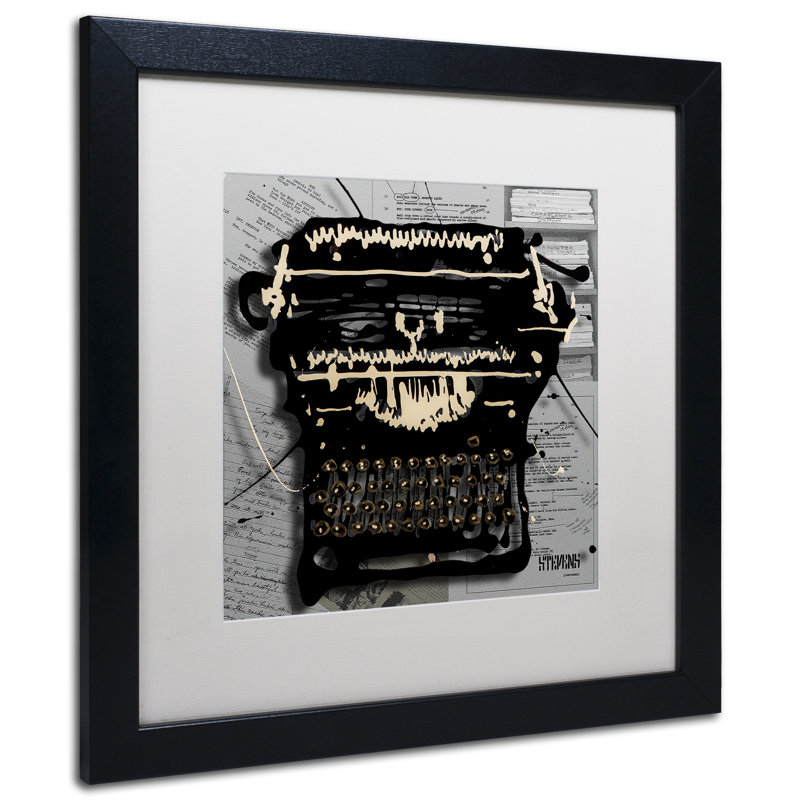 "film machine" , impression sur toile encadrée, H 16 po x l 16 po x P 0,5 po