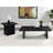 Square Engineered Laminate End Table In Black
