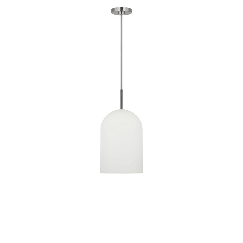 Luminaire suspendu à une lumière, Nickel brossé, Non