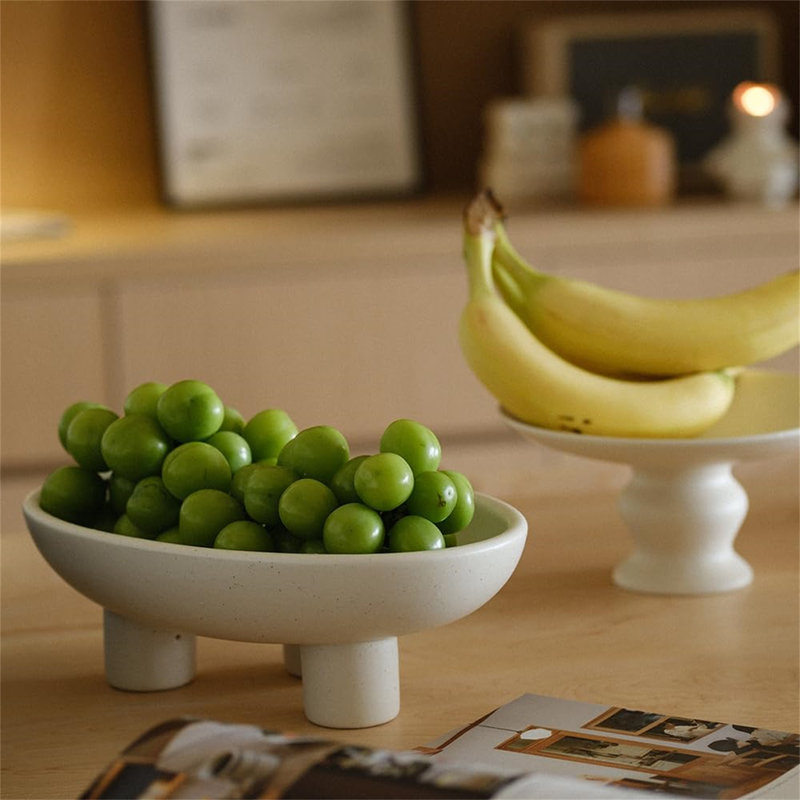 Ebern Designs Ceramic Fruit Basket
