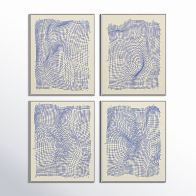 Netting 4-Piece Print Set by Jacques Pilon