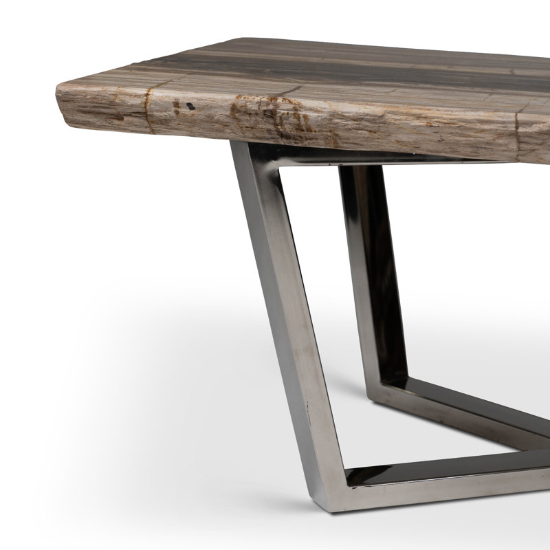 Masso Solid Wood Coffee Table, Natural Dark