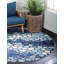Tapis bleu Burtrum-326749838