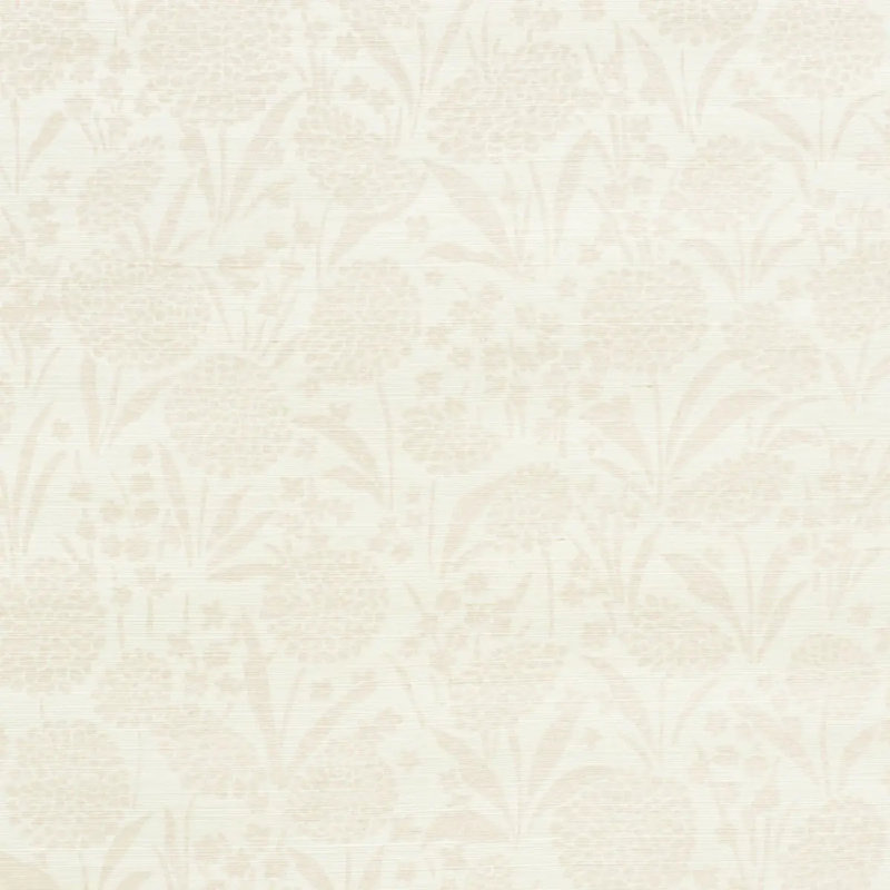Chrysanthemum Sisal Wallpaper, Blush