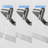 Gun Grey Bathroom Sink Faucet With Spray Function And Temperature Display For Anti-Skid Switch And Hot & Cold And 360° Rotary-121292282