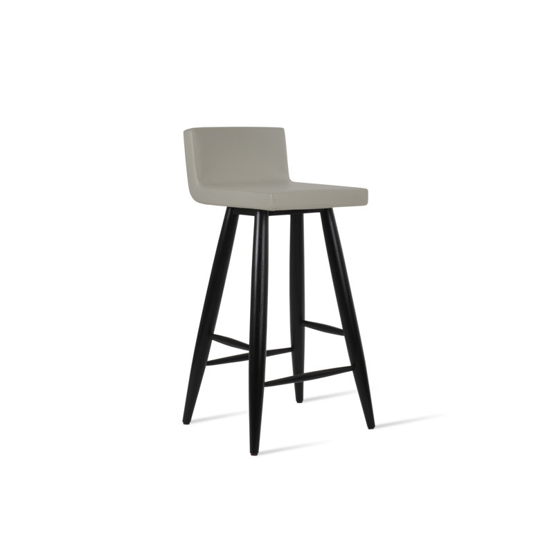 Tabouret de bar et de comptoir Dallas Baba, Tabouret de bar (siège d'une hauteur de 29 po), Cannelle, Wengé