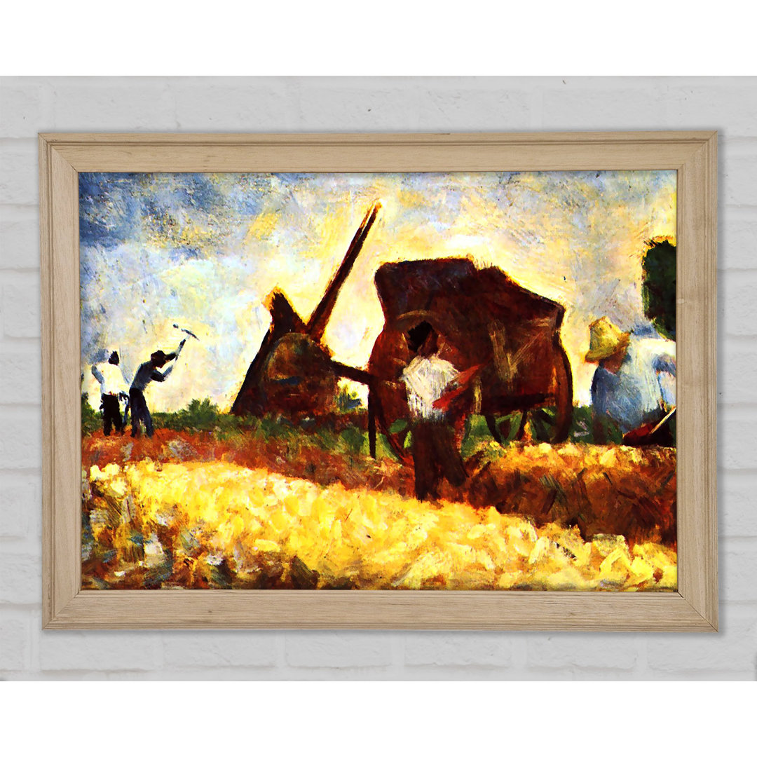 Seurat Die Feldarbeiterin - Druck