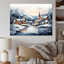 Frost Holiday Christmas Village I - Winter Landscape, art mural