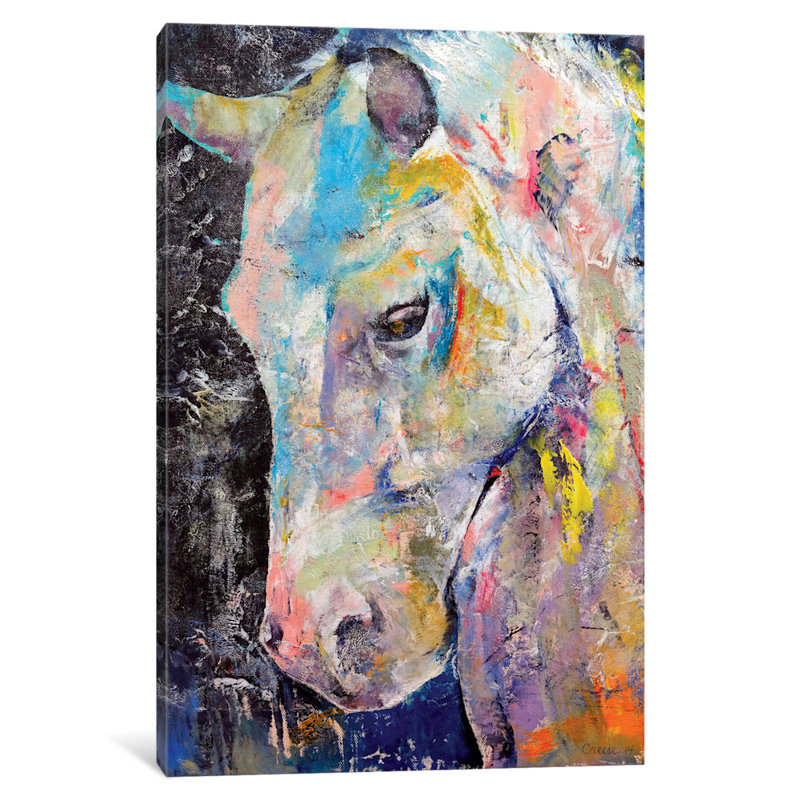 « Hidden Heart Horse », reproduction d'art sur toile, H 18 po x l 12 po x P 1,5 po