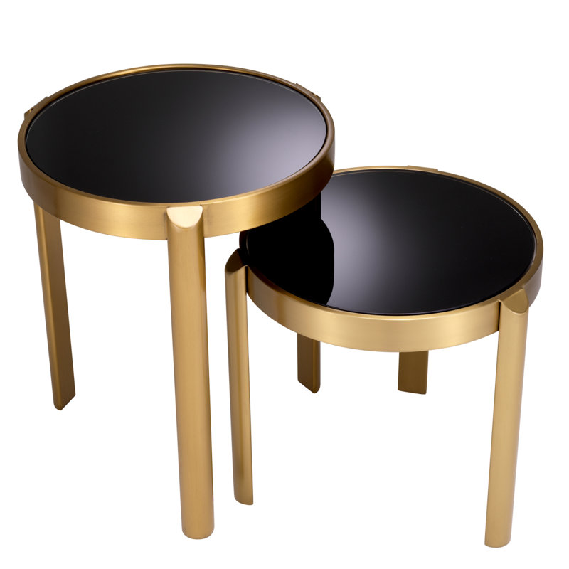 Buena Glass Tray Top Nesting Tables