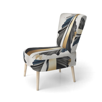 Chaise d'appoint rembourrée Cubist Expression