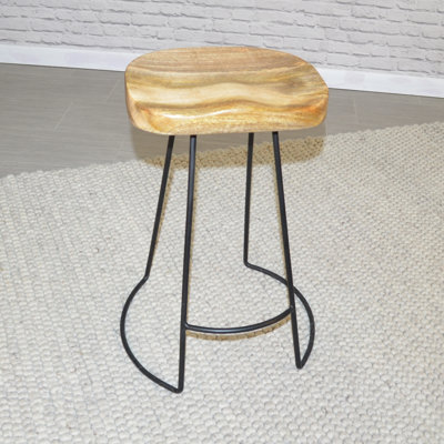 Counter Stool with Metal Frame