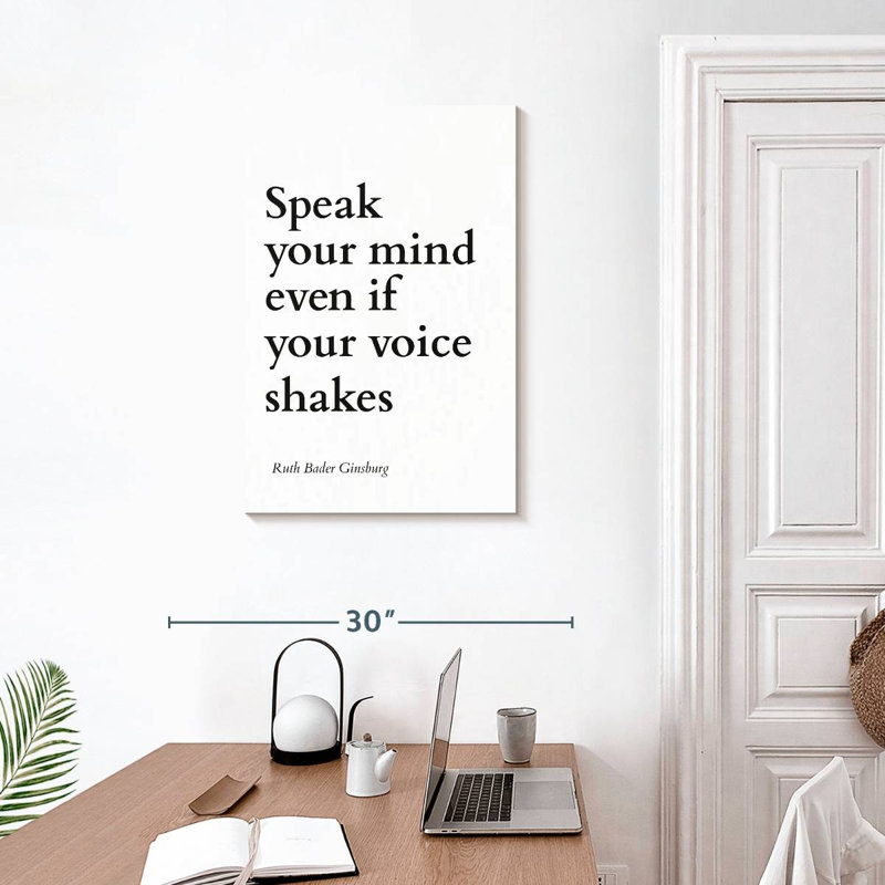 Speak Your Mind, 30" H x 20" W