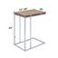 Table d'appoint chic Chic - Chêne et plateau pliant / pivotant de 12 po à 24 po polyvalent pour tout espace contemporain pliable et extensible