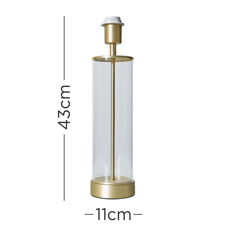 Pisinemo Glass Lamp Base Lamp, Gold
