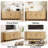 Buffet Sideboard Cabinet With Storage,68.9" Fluted Cabinet With Sliding Door & Adjustable Shelf, Modern Accent Coffee Bar Console Table For Kitchen-1839862261