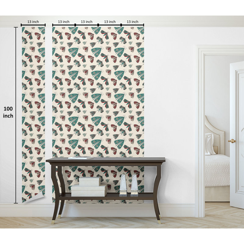 Zarrukh Roll, Teal Dark Pink Cream, 100" L x 13" W