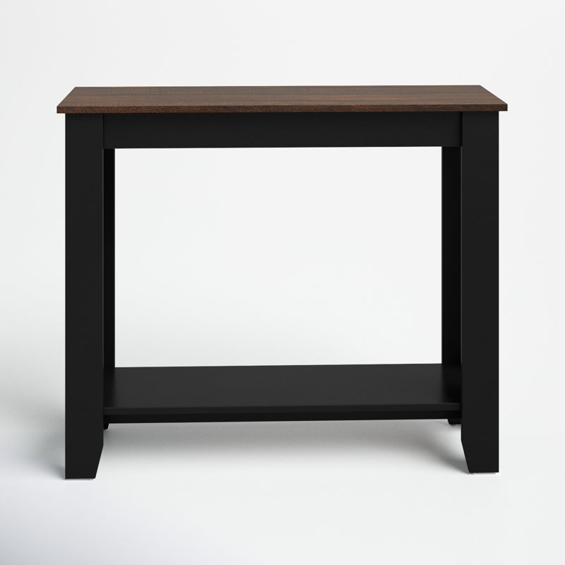 Weddel Basilico Console Table, Dust Walnut/Black