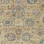 Tapis beige lavable et floral 5 pi x 8 pi turquoise