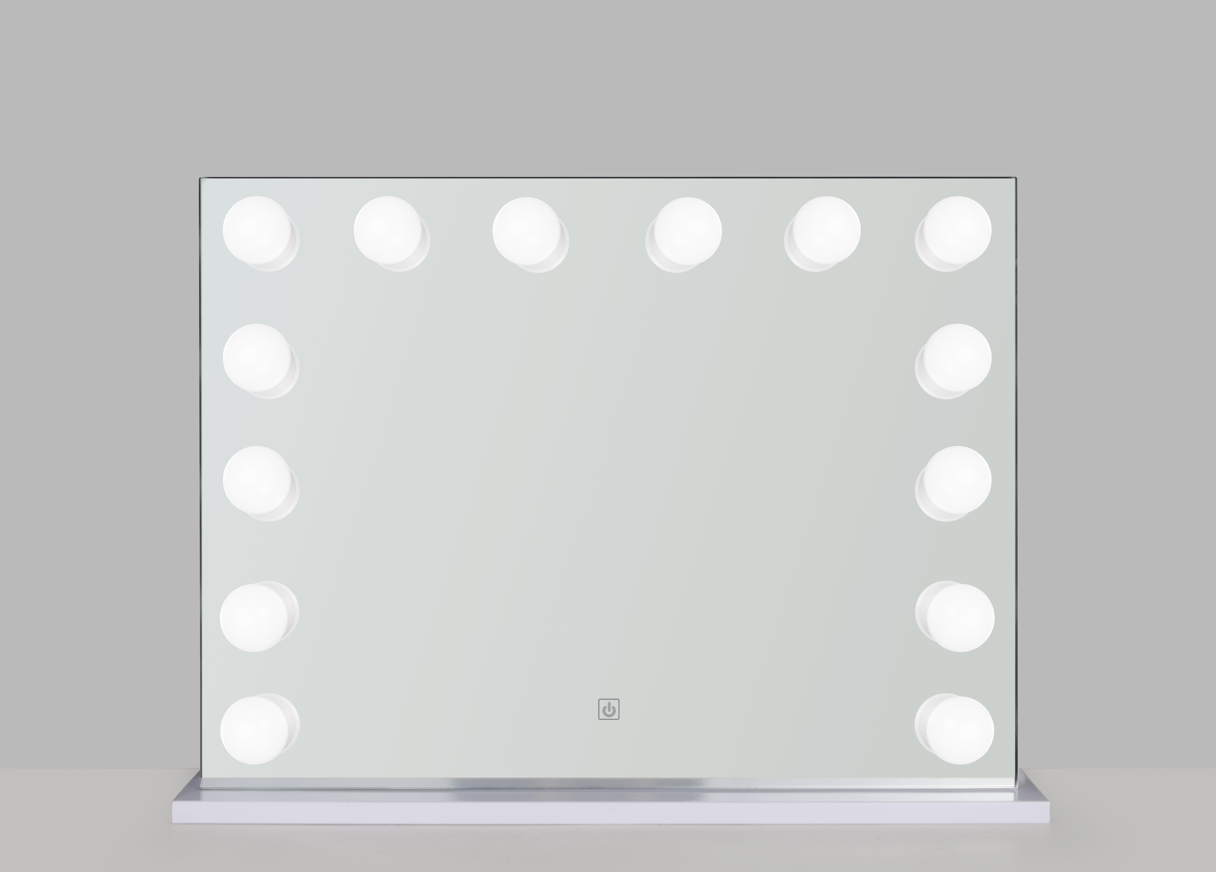 Orren Ellis Inc Rectangle Syn Dim Able Led 32" Vanity Mirror In White ...