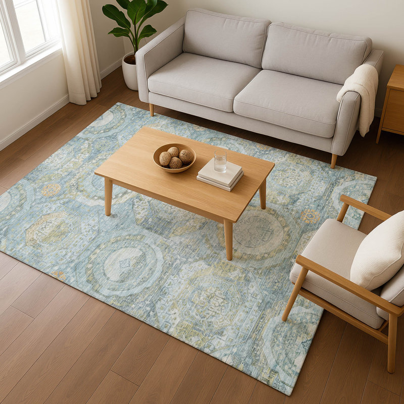 Premium Machine Washable Honig AMF1661 Panel Rug, Rectangle 2'6" x 3'10"