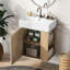 Ensemble de meuble-lavabo flottant moderne 21,6 po avec lavabo en céramique Micheal-1859855910