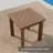Outdoor Solid Wood Patio Side Table