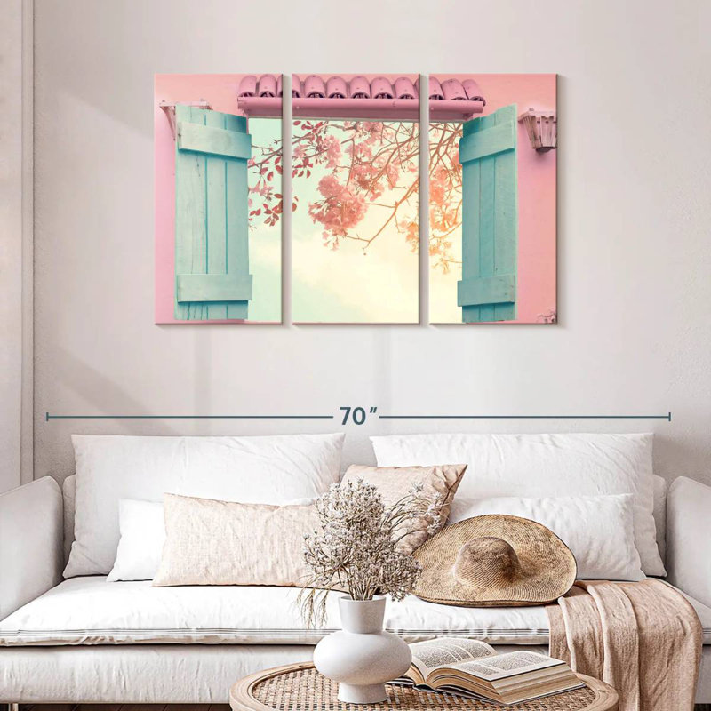 Vue de fenêtre Lilie Sakura, H 28 po x l 45 po